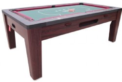 6 in 1 Multi Game Table in Walnut by Berner Billiards 