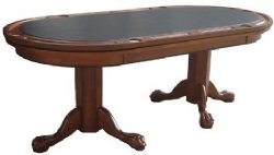4 in 1 - 84� Holdem Poker/Craps/Roulette/Dining Table in Walnut <BR>OUT OF STOCK - DISCONTINUED