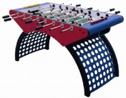 Red/Blue Curved Base Foosball Table