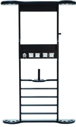 8 Cue Wall Rack - Black