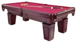 Furniture Pool Table with Tapered Leg in Mahogany