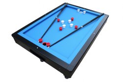 The Orlando Outdoor Bumper Pool Table in Black (Non-Slate)