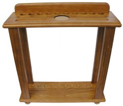 10 Cue Floor Rack - Oak