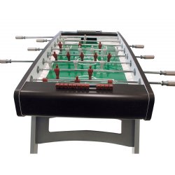 Garlando G-5000 Foosball Table in Wenge / Dark Brown with Silver Legs