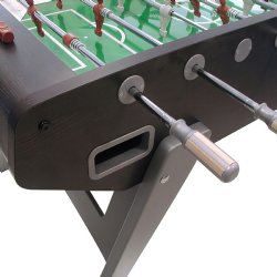 Garlando G-5000 Foosball Table in Wenge / Dark Brown with Silver Legs