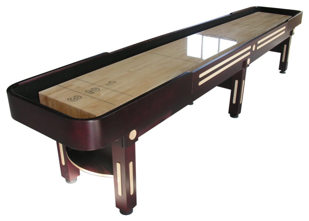 "The Majestic" 14 foot Shuffleboard Table in Mahogany Shuffleboard