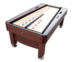 The Rebound Shuffleboard Table in Cherry