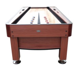 The Rebound Shuffleboard Table in Cherry