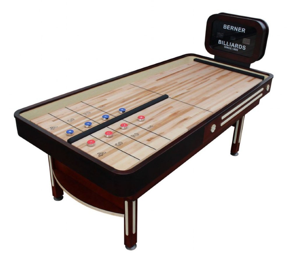 The Rebound Limited Shuffleboard Table with Electronic Scoreboard