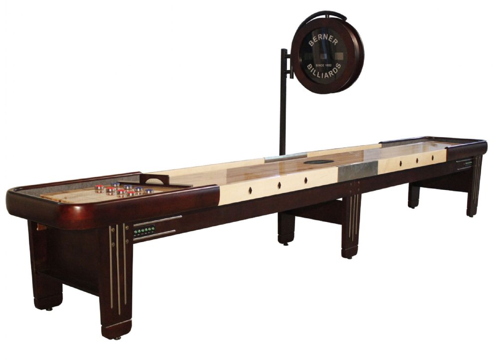 The Retro 18 Foot Shuffleboard Table Berner Billiards The Retro 18 Foot Shuffleboard Table