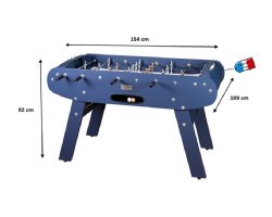 Rene Pierre Onyx Foosball Table in Marine Blue Matte