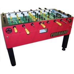 Tornado T3000 / Tournament 3000 (Non Coin) Foosball Table in Crimson Red