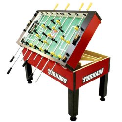 Tornado T3000 / Tournament 3000 (Non Coin) Foosball Table in Crimson Red