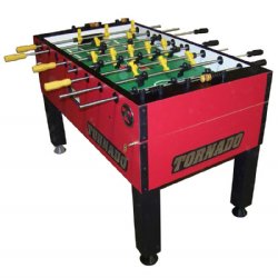 Tornado T3000 / Tournament 3000 (Non Coin) Foosball Table in Crimson Red